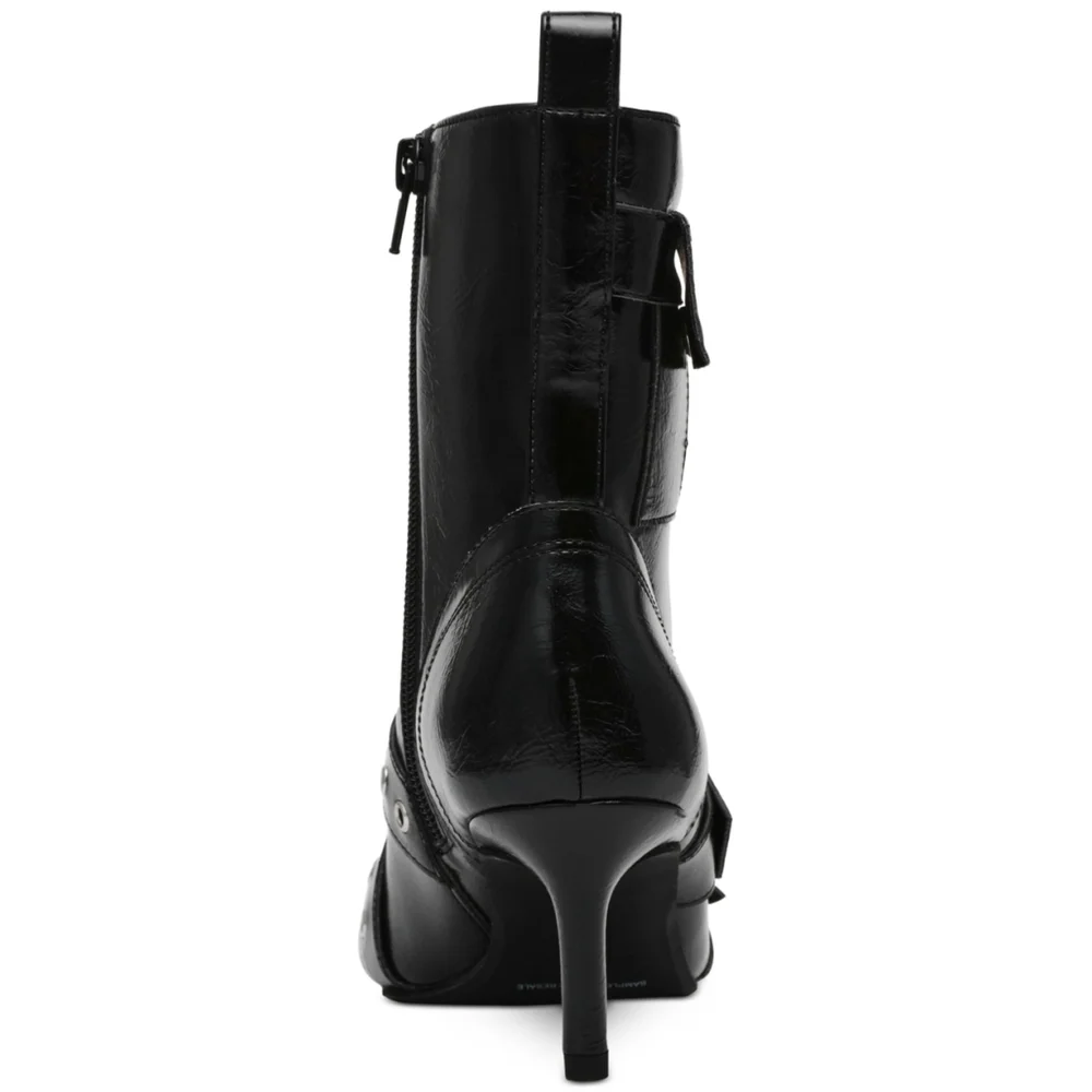 Wild Pair Women's Size 8 Black Moonbeam Buckle, Zip & Snap Booties NIB - Picture 3 of 14